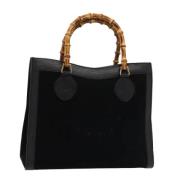 Pre-owned Suede handbags Gucci Vintage , Black , Dames