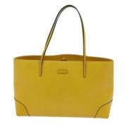 Pre-owned Leather totes Gucci Vintage , Yellow , Dames