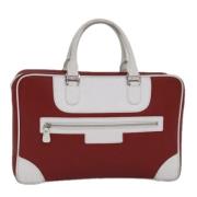 Pre-owned Leather handbags Bvlgari Vintage , Red , Dames