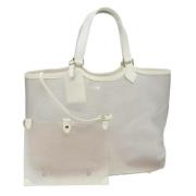 Pre-owned Vinyl totes Louis Vuitton Vintage , White , Dames