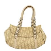 Pre-owned Leather handbags Dior Vintage , Beige , Dames