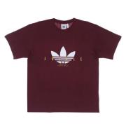 Script Tee Crimson Casual T-shirt Adidas , Red , Heren