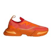 Oranje Logo Lage Sneakers Dolce & Gabbana , Orange , Heren