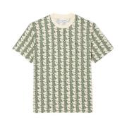 Monogram Iconic Cotton T-shirt Lacoste , Multicolor , Heren