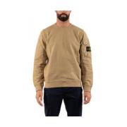 Stijlvolle Herenoverhemd Stone Island , Beige , Heren