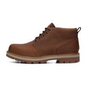 Bruine Leren Veterboots Timberland , Brown , Heren