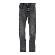 Slim Fit Grijze Denim Jeans Purple Brand , Gray , Heren