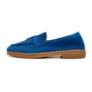 Klassieke platte loafers - Blauw Cesare Gaspari , Blue , Dames