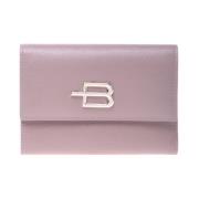 Wallet in taupe saffiano leather Baldinini , Pink , Dames