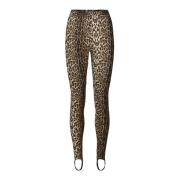 Luipaardprint Leggings met elastische tailleband Lollys Laundry , Brow...