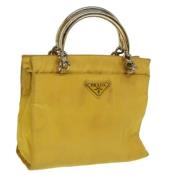 Pre-owned Nylon handbags Prada Vintage , Yellow , Dames