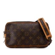 Pre-owned Canvas shoulder-bags Louis Vuitton Vintage , Brown , Dames