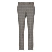 Grijze wollen broek met patroon PT Torino , Gray , Heren