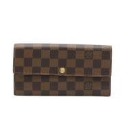 Pre-owned Canvas wallets Louis Vuitton Vintage , Brown , Dames