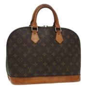 Pre-owned Canvas handbags Louis Vuitton Vintage , Brown , Dames