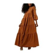 Maxi Jurk Kamares Kamel Kleur Devotion , Brown , Dames