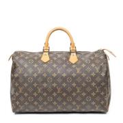 Pre-owned Coated canvas handbags Louis Vuitton Vintage , Brown , Dames