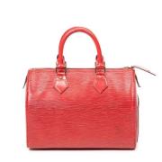 Pre-owned Leather handbags Louis Vuitton Vintage , Red , Dames