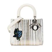 Pre-owned Leather handbags Dior Vintage , White , Dames