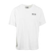 Wit Oversized T-shirt met Achterprint Moschino , White , Dames