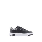 Zwart en Wit Sneakers voor Mannen Armani Exchange , Black , Heren