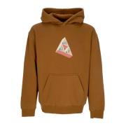 Hoodie met Triple Triangle Print HUF , Brown , Heren