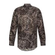 Shirt met decoratieve print Etro , Black , Heren