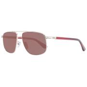 Roségoud Aviator Zonnebril BMW , Yellow , Unisex