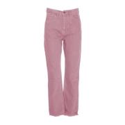 Roze Raw Cut Bottom Jeans Hinnominate , Pink , Dames