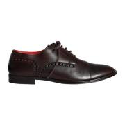 Bruin leren Oxford schoenen Dolce & Gabbana , Brown , Heren