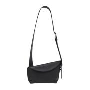 Zwarte Asymmetrische Slingertas Alexander McQueen , Black , Heren