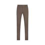 Bruine Slim Fit Katoenen Broek PT Torino , Brown , Heren