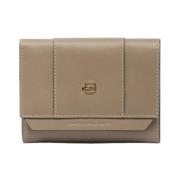 Beige Dames Portemonnee met Rfid Bescherming Piquadro , Beige , Dames