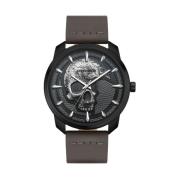 Zwarte Heren Quartz Analoog Horloge Police , Black , Heren