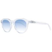 Transparante herenzonnebril rond blauw Guess , White , Unisex