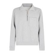 Half-Zip Sweater Fortela , Gray , Heren