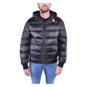 Capuchon Nylon-Polyester Puffer Jas Parajumpers , Black , Heren