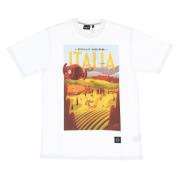 Italië Toscane Tee Wit Korte Mouw Dolly Noire , White , Heren