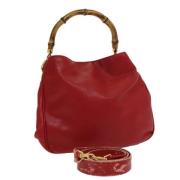 Pre-owned Leather gucci-bags Gucci Vintage , Red , Dames