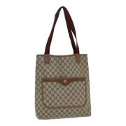 Pre-owned Leather totes Gucci Vintage , Beige , Dames