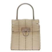 Pre-owned Canvas handbags Salvatore Ferragamo Pre-owned , Beige , Dame...