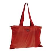 Pre-owned Nylon totes Prada Vintage , Red , Dames