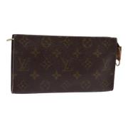 Pre-owned Canvas pouches Louis Vuitton Vintage , Brown , Dames