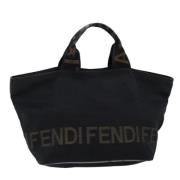 Pre-owned Canvas handbags Fendi Vintage , Black , Dames