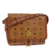 Pre-owned Leather shoulder-bags MCM Pre-owned , Brown , Dames