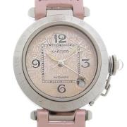 Pre-owned Stainless Steel watches Cartier Vintage , Pink , Dames