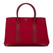 Pre-owned Canvas handbags Hermès Vintage , Red , Dames