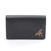 Pre-owned Leather wallets Prada Vintage , Black , Dames