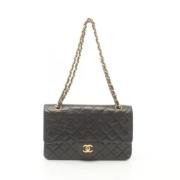 Pre-owned Leather chanel-bags Chanel Vintage , Black , Dames