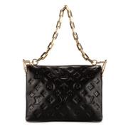 Pre-owned Leather handbags Louis Vuitton Vintage , Black , Dames